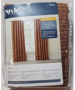 Style Selections Robert A Back Tab Panel Brick Blocks 99% Light 42&quot; W x ... - $25.73