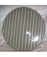 Vtg Claudia Shuride Toscany-Gray White Striped Serving Platter- Large 15... - $20.49 CAD