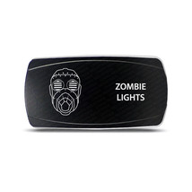 CH4X4 Rocker Switch Zombie Lights Symbol 8 - Horizontal  - While Led - $16.82