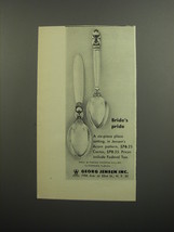 1952 Georg Jensen Silverware Advertisement - Acorn and Cactus Patterns - $18.49