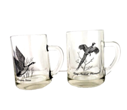 Canada Goose Ring Necked Pheasant Tankard Glasses Set of Two - £14.73 GBP