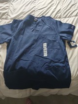 Cherokee XS Navy Women&#39;s Scrubs Shirt Nursing-Brand New-SHIPS N 24 HOURS - £23.10 GBP