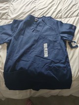 Cherokee XS Navy Women&#39;s Scrubs Shirt Nursing-Brand New-SHIPS N 24 HOURS - $29.58