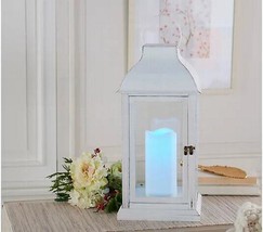 Home Reflections 23&quot; In/Outdoor Lantern w/Color Morphing Pillar - £24.92 GBP