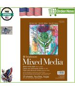 Rugged 9&quot;x12&quot; Mixed Media Vellum Paper Pad - 15 Sheets for Creative Proj... - $23.90 CAD