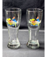 JIMMY BUFFETT 8” Pilsner Glass MARGARITAVILLE GRAND TURK - Pair Of 2 PAR... - $32.55 CAD