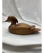 hand carved Wood Duck Glass Eyes Signed by Marvin Skaug Fertile MN Artis... - $49.99
