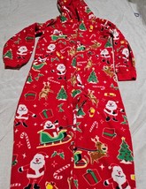 The Childrens Place Unisex Adult Size One-Piece Fleece Christmas Pajamas... - $14.63