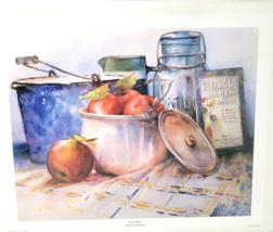 Royal Baker Apples Dutch Oven Cooking Art Print Sharon Pederson Country Rural - £18.64 GBP