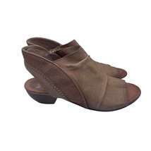 Miz Mooz Cailey Spring Heel Sandals Sand Tan Leather Womens Size 42 10.5 11 - $89.09