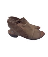 Miz Mooz Cailey Spring Heel Sandals Sand Tan Leather Womens Size 42 10.5 11 - £69.58 GBP