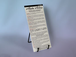 Alaska Airlines 737-900ER Vintage Safety Card Retired Collectible - $4.99