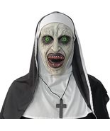  2023 Nun Scary Mask, Halloween Party Scary Full Head Costume Latex Mask  - £10.34 GBP