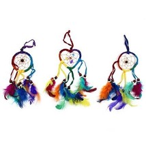 Funky  small Bali Dreamcatchers-Small Heart-Rainbow  -cars/homes/caravans - £4.67 GBP