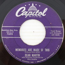 Dean Martin – Memories Are Made Of This / Change ofHeart 1955 45rpm Record F3295 - £4.26 GBP