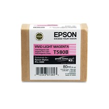 Epson T580B00 UltraChrome K3 T580B00 Ink - Vivid Light Magenta New - £97.50 GBP
