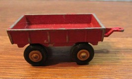 Vintage Tootsietoy Diecast Red Trailer Hauler Red Painted Metal - $14.40