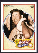 Boston Red Sox Ted Williams 1992 Upper Deck Baseball Heroes #29 1941 .406 ! - £0.39 GBP