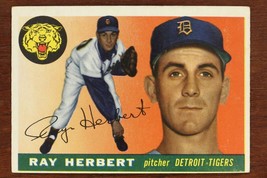 Vintage Baseball Card Topps 1955 Ray Herbert Pitcher Detroit Tigers #138 - £8.93 GBP