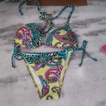 Cia Maritima Large Bright Bikini, Brand New Swimwear, Beach Ready Bikini Set - £11.63 GBP