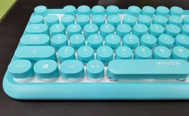 iRiver Korean English Keyboard USB Wired Membrane Bubble Keyboard for PC (Blue) image 5