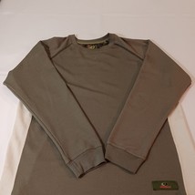 Mossy Oak Men's Olive & White Pullover Long Sleeve Hunting Knit Sweatshirt Size  image 11