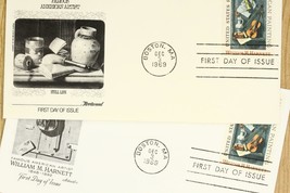 Vintage US Postal History FDC 1969 William Harnett American Artist Lot 2... - £6.58 GBP