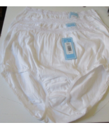 3 Dixie Belle Cotton Briefs with lace waistband White Size 10 Style 442 - $481.88 MXN