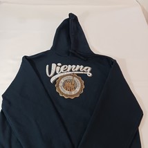 B&C Collection VIENNA Men's 2XL Blue Cotton Blend Hoodie Pullover Sweatshirt image 9