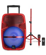 Technical Pro 15&quot; Rechargeable Bluetooth LED Loudspeaker Package w/ Trip... - €171,44 EUR