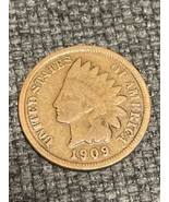 NICE LAST YEAR 1909 INDIAN HEAD PENNY See Pictures - £3.92 GBP