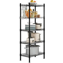 Shelf 5 Wier Metal Storage Rack Shelving Unit Organizer For Kitchen Laun... - $57.99