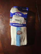 TCK Youth Medium 2n1 Stirrup Columbia Blue Socks - $18.69