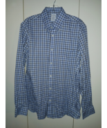 BROOKS BROTHERS MEN&#39;S LS BLUE PLAID SHIRT-M REG.-NWOT-SUPIMA COTTON/SPANDEX - $35.56 CAD
