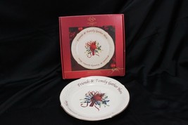 Lenox Winter Greetings Christmas Dessert Platter 12&quot; Cardinal Xmas - $342.47 MXN