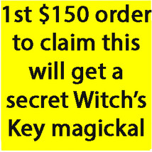 Haunted 1st $150 Or More Order Will Get A Free Secret Witch&#39;s Key Mgickalmagick - £0.00 GBP