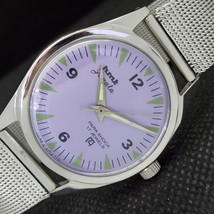 Genuine Vintage Hmt Janata Winding Indian Mens Purple Watch 562c-a298621-6 - £15.97 GBP