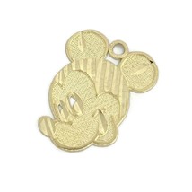 Vintage Mickey Mouse Necklace Pendant Bracelet Charm 10K Yellow Gold, 2.25 Grams - £235.81 GBP