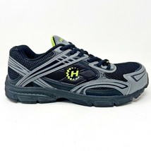 Hytest EH Athletic Oxford Black Leather Mesh Steel Toe Mens Work Sneakers K11151 - £15.94 GBP