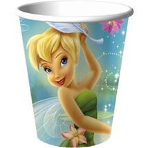 Tinker Bell and Fairies Paper Cups Tinker Bell Birthday Party Supply 9 oz 8 Ct - £7.19 GBP