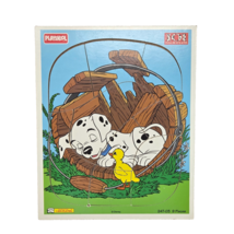 VINTAGE DISNEY PLAYSKOOL 101 DALMATIANS 9 PIECE FRAME TRAY PUZZLE DOG SL... - $9.50