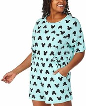 NWT!!! Disney Women&#39;s Short Pajama Set with Pockets, Blue, Small - £23.69 GBP