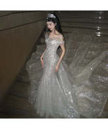 Luxury French Mermaid Trailing Dress - $450.00