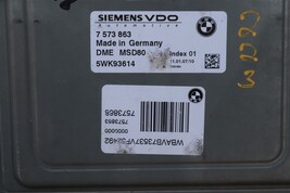 08 Bmw E60 E82 E80 E92 135i 335i 535i N54 ECU DME CAS-3 Ignition Fob 7573863 image 3