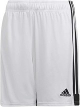 adidas Big Kid Boys Tastigo 19 Shorts Color White/Black Size M - $22.77