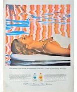 Max Factor California Bronze Tan Deep Tan Dark 1964 Vintage Print Ad - $199.92 MXN