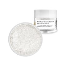 Bakell® 4g Snowflake White Edible Luster Dust Glitter - £7.77 GBP
