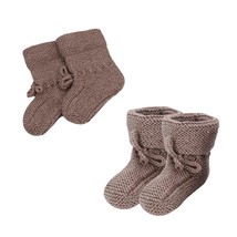Hand Knitted Baby Wool Bootie Socks for Newborn and 0 to 12 Month Babies (as1, a - £7.75 GBP+