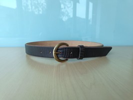 DOUBLE RL TERRANCE TUMBLED LEATHER BELT  $248 FREE WORLDWIDE SHIPPING (0... - $177.21