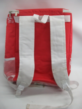 Budweiser Beer Cooler Bag Backpack Insulated Red White Zippered - £11.38 GBP